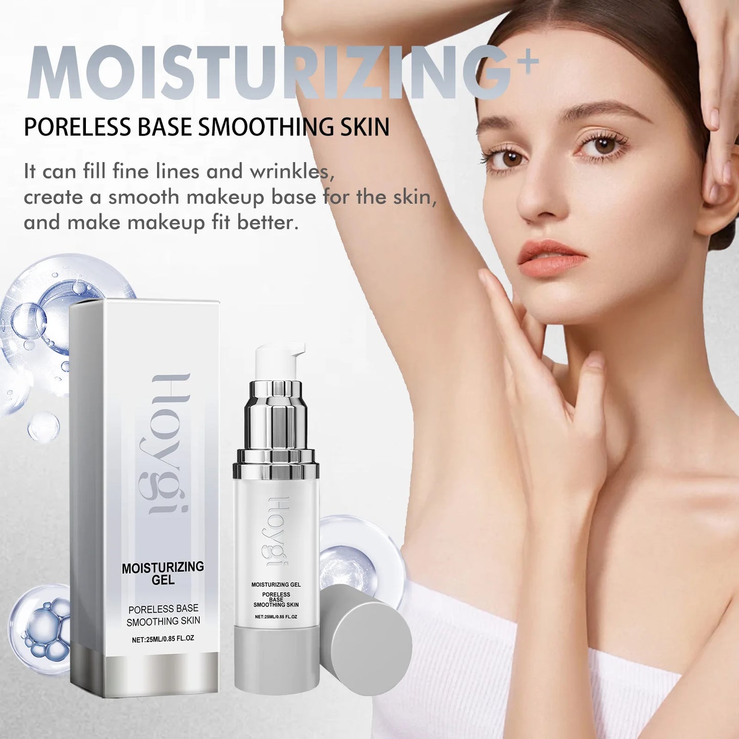 Face Primer Makeup Invisible Pores Oil Control Smooth Fine Lines Brighten Correcting Skin Tone Refreshing Moisturizing Primer