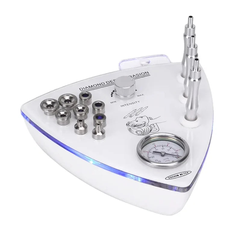 Professional Diamond Microdermabrasion Machine with Water Spray 65-68cmHg Suction Facial Exfoliation Skin Dermabrasion Machine