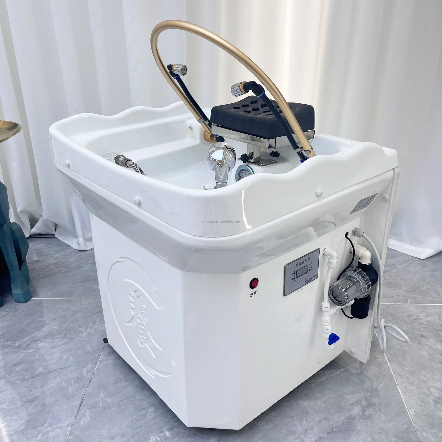 Hair Spa Equipment Head Spa Shampoo Basin Set Massage Multifunctional Fumigable Hydrotherapy Circulating Shampoo Sink