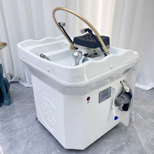 Hair Spa Equipment Head Spa Shampoo Basin Set Massage Multifunctional Fumigable Hydrotherapy Circulating Shampoo Sink