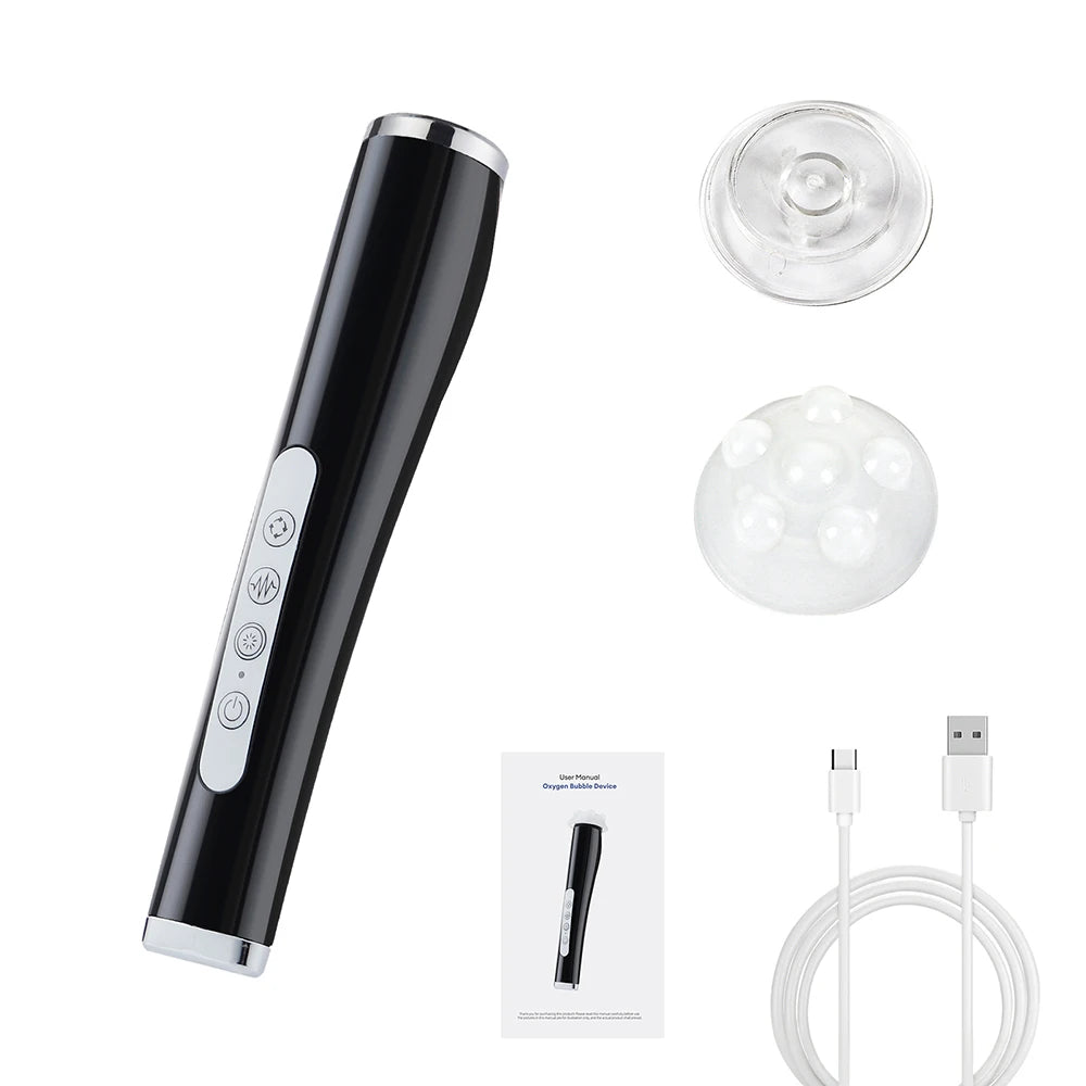 Oxygen Bubble Pen CO2 Oxygen Portable Facial Machine CO2 Gel Facial Skin Care Device Facial SPA CO2 Bubble Oxygen Beauty Machine