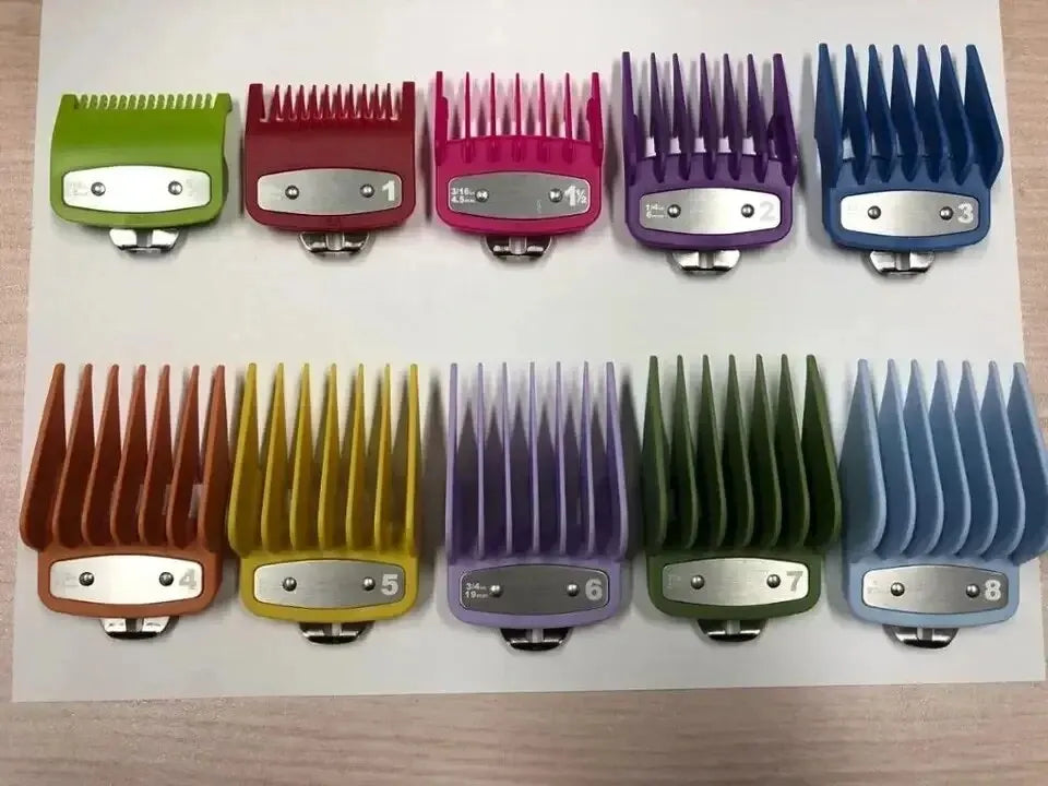 8/10pcs Professional Hair Clipper Limit Guide Comb For Wahl Trimmer Universal Barber Guide Comb Haircut Tool Clipper Limit Combs