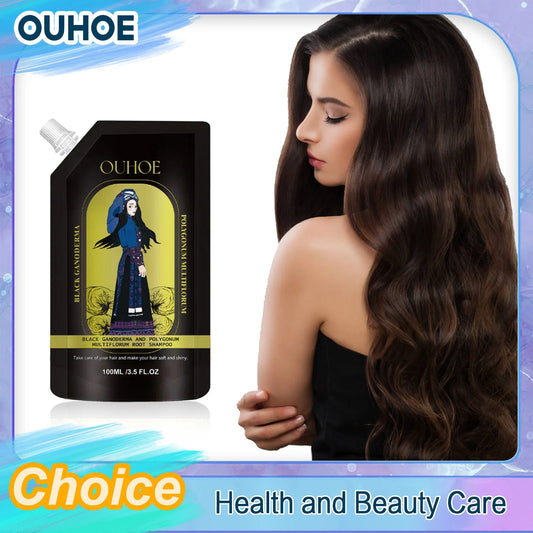 Anti Hair Loss Shampoo Deep Cleansing Dandruff Remover Improve Frizz Refreshing Oil Control Ginger Polygonum Multiflorum Shampoo