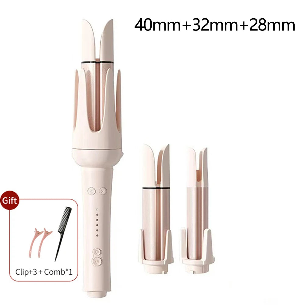 Automatic Curling Iron 32mm Auto Rotating Ceramic Hair Curler Anti-Scald Fast Heating Hair Curling Wand for Hair Waves Styling