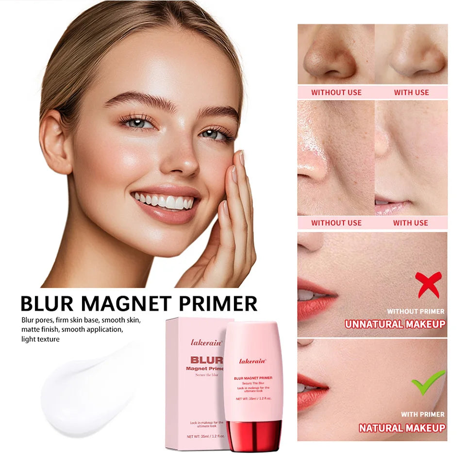 Blur Makeup Magnet Primer Instantly Blurring Moisturize Smooth Even Skin Tone Cover Pores Control Oil Matte Skin Base Makeup OS
