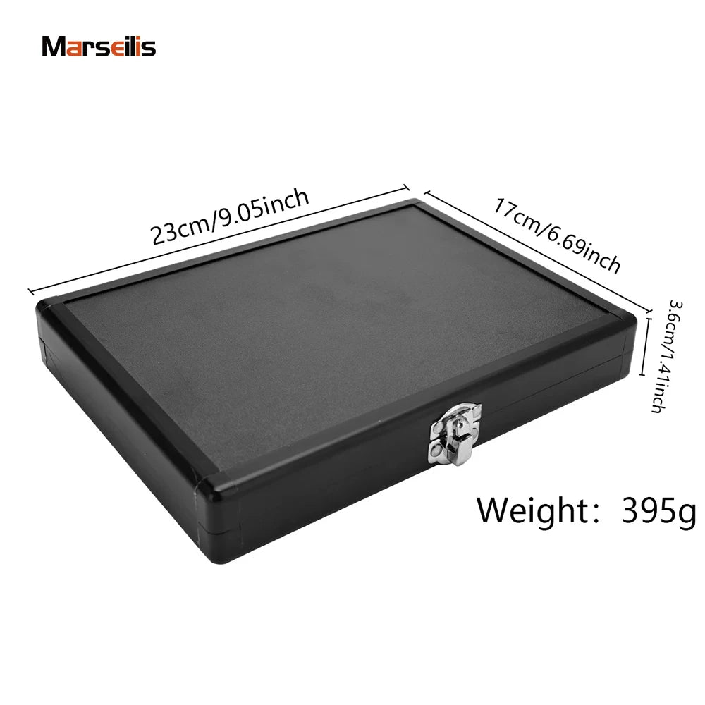 Salon Barber Tool LeatherStorage Box Scissor Box Beauty Carrying Case Portable Makeup Box Beauty and Hair Products Sorting Box