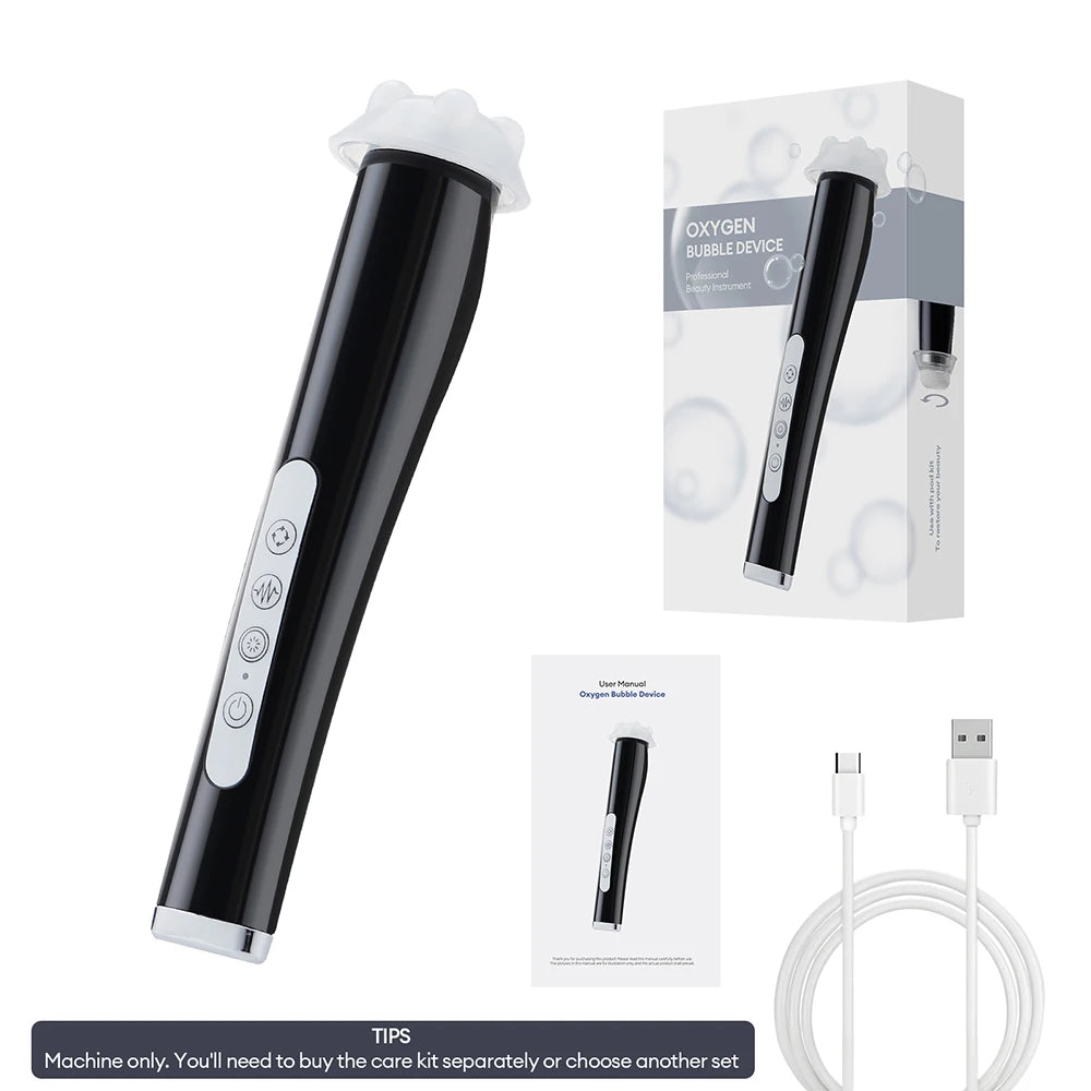 Oxygen Bubble Pen CO2 Oxygen Portable Facial Machine CO2 Gel Facial Skin Care Device Facial SPA CO2 Bubble Oxygen Beauty Machine