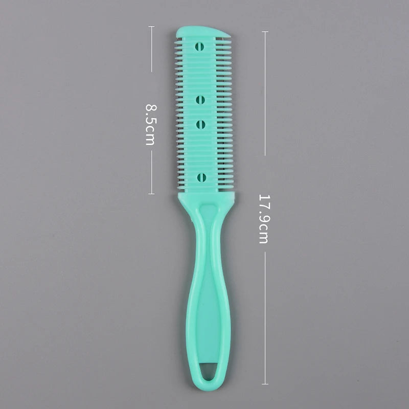 Durable Hair Cutting Trimmer Razor Blade Comb Home Hairdresser Makeup Tools For Thinning Bangs Long Beauty Hair Cut Accessories