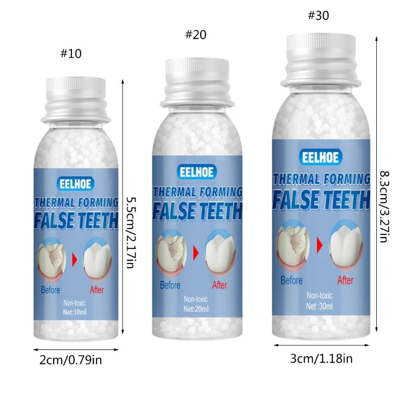 Resin False Teeth Solid Glue Temporary Tooth Repair Teeth Dentist 10/20/30ml