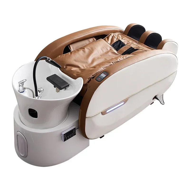 2025 Salon Head Spa Shampoo Bed Water Cycle Electric Massage Shampoo Bed