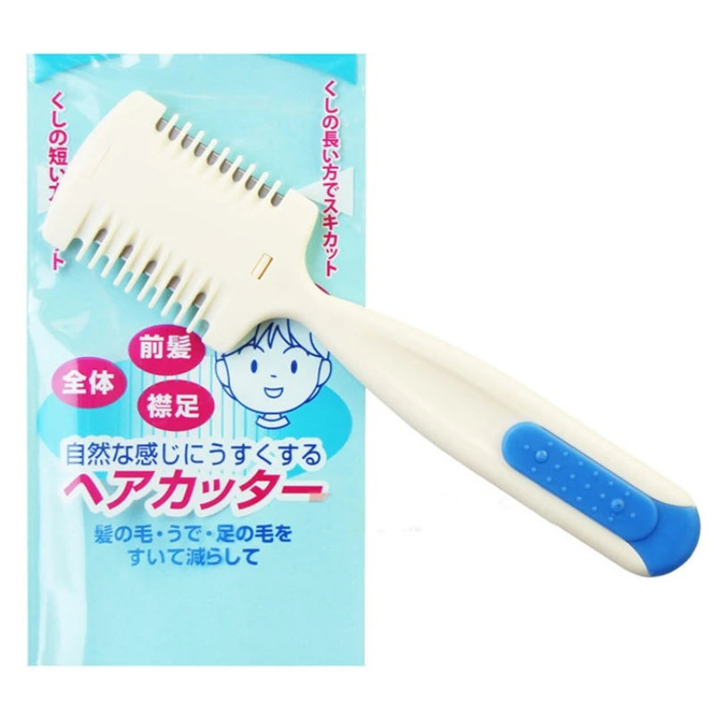 Durable Hair Cutting Trimmer Razor Blade Comb Home Hairdresser Makeup Tools For Thinning Bangs Long Beauty Hair Cut Accessories