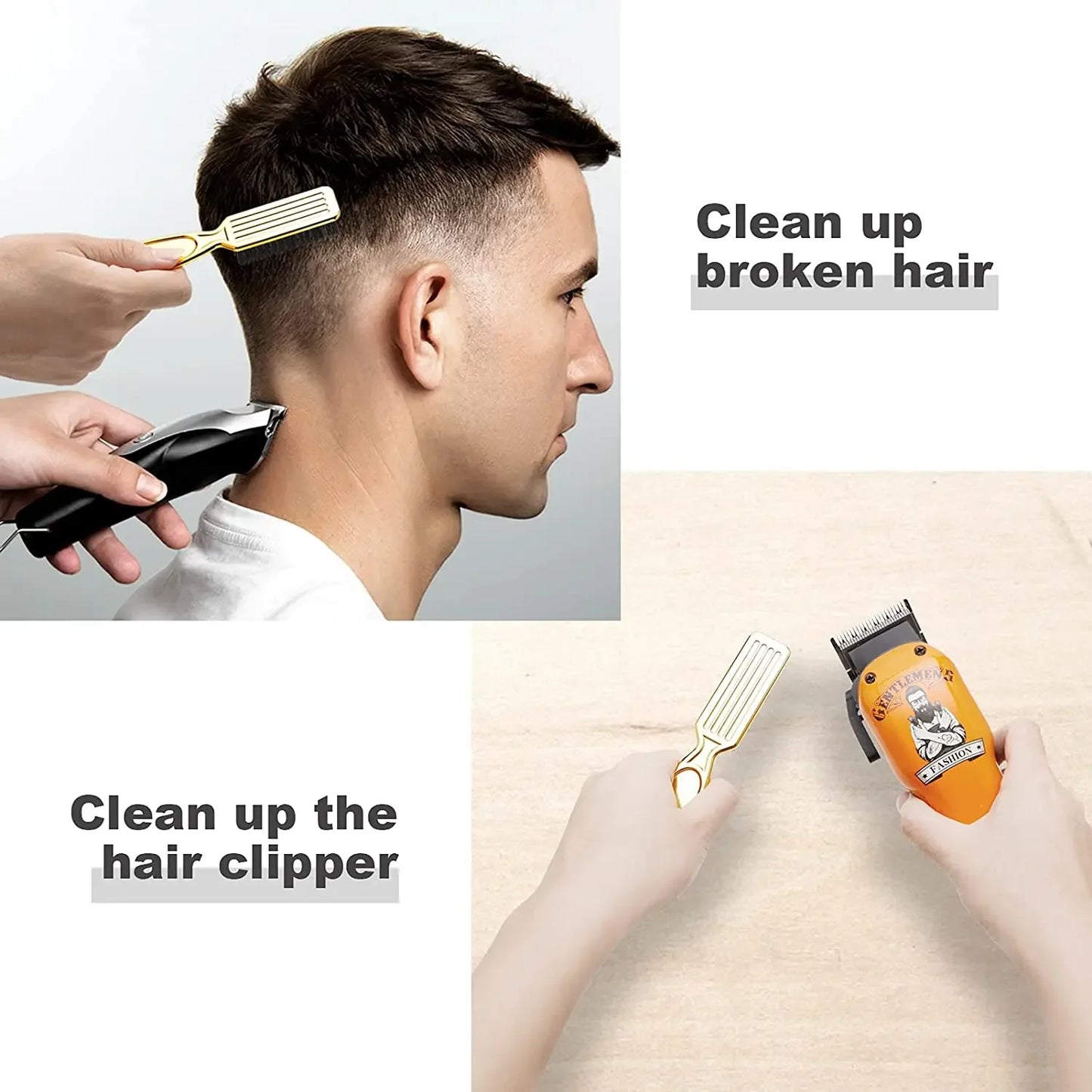 Barbers Manual Razor Beard Brush Set  Men Straight Edge Depilation Razor Salon Haircut Beard Eyebrow Shaving Tools with 10 Blade