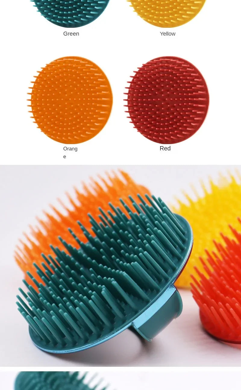 Comb Handheld Scalp Soft Silicone Shampoo Brush Bathroom Products Massage Brush Washing Comb Shower Shampoo Scalp Shower Brush