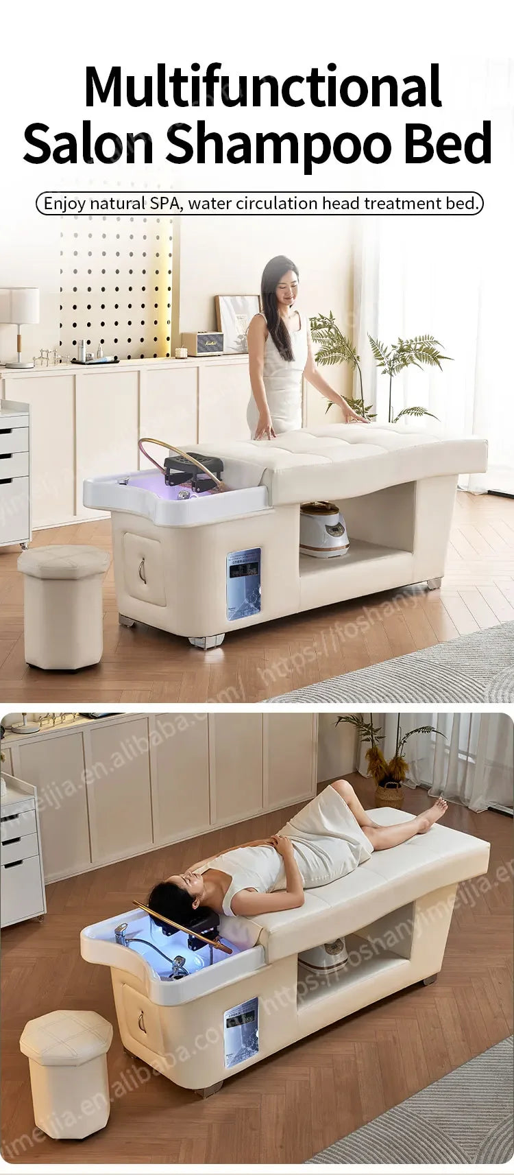 Salon Furniture Thai Massage Shampoo Spa Bed Head Spa Shampoo Bed