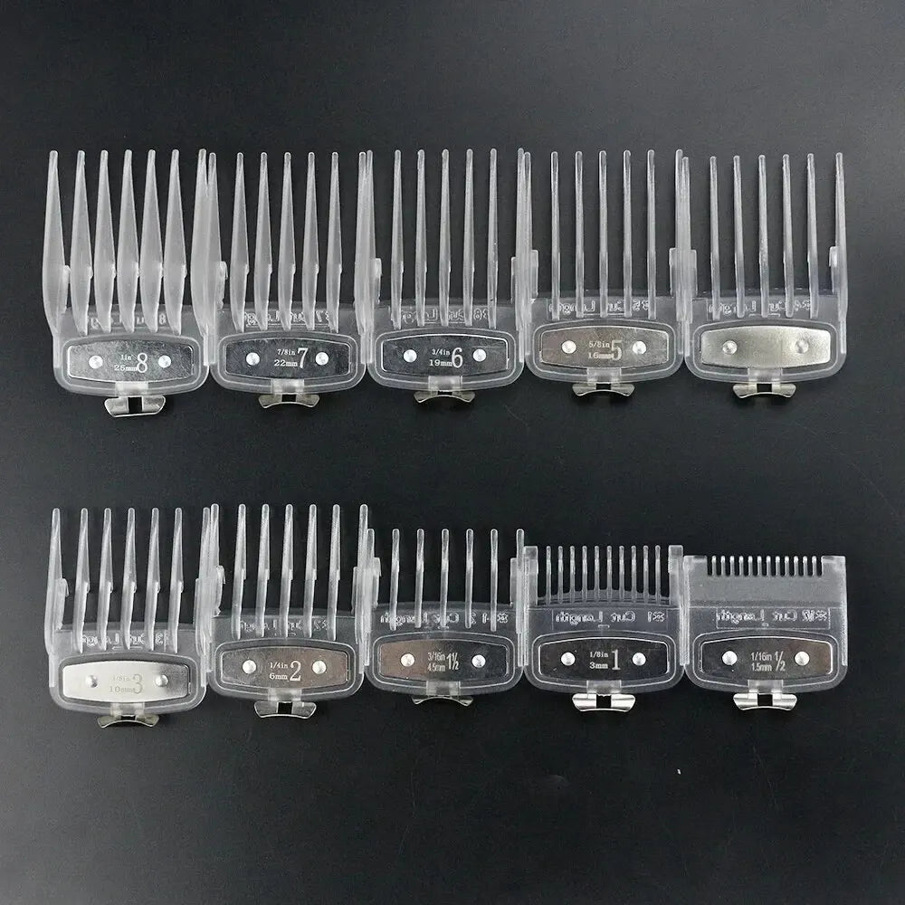 8/10pcs Professional Hair Clipper Limit Guide Comb For Wahl Trimmer Universal Barber Guide Comb Haircut Tool Clipper Limit Combs