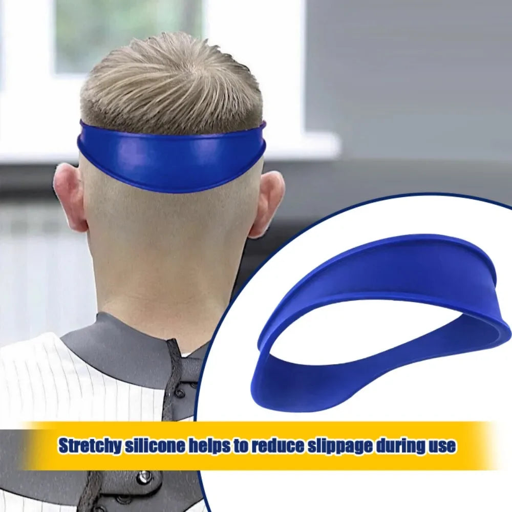 1pc Silicone Haircuts Shaving Template DIY Home Hair Trimming Curved Headband Barber Guide Hairdressing Styling Tools Equipment