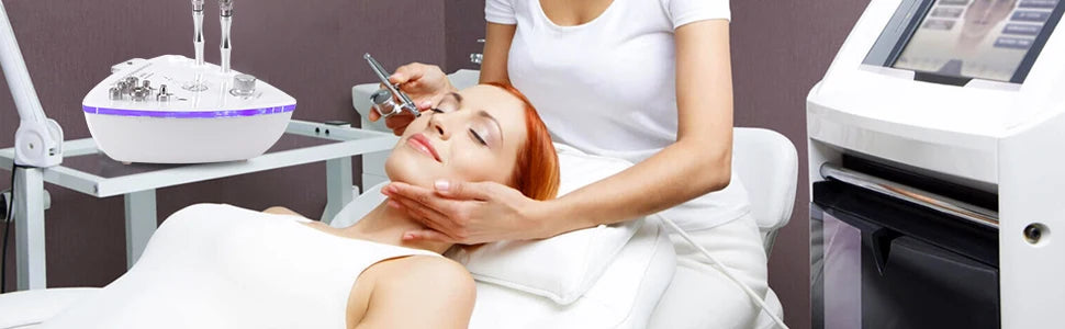 Professional Diamond Microdermabrasion Machine with Water Spray 65-68cmHg Suction Facial Exfoliation Skin Dermabrasion Machine