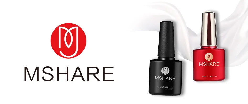 MSHARE 10ml Base Coat  Top Gel Clear Construction Dehydrator Primer Reinforce Soak Off Nails Gels UV LED Glue